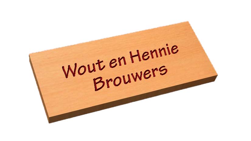 uniek op maat naambord massief hout